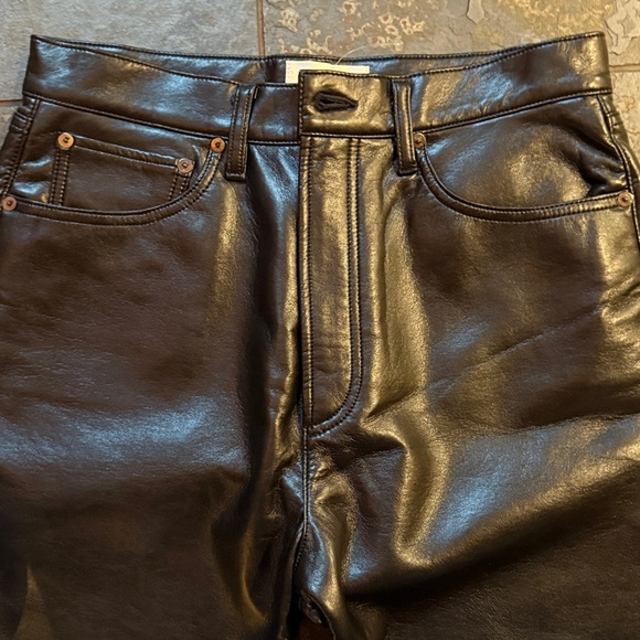 NEW AGOLDE recycled, the black leather Jeans size 29 new - Picture 4 of 10